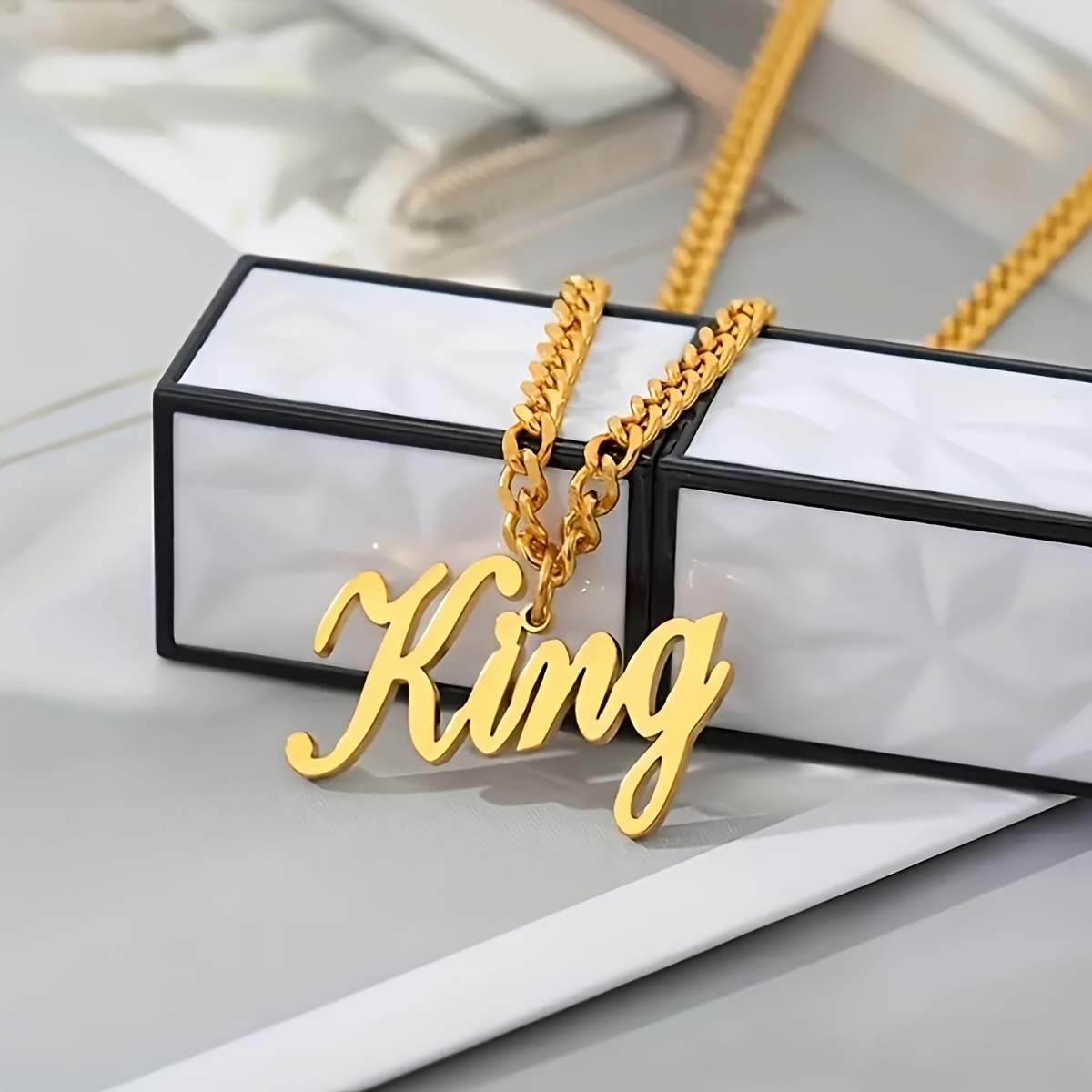 Personalized Women's Fashion Pendant Necklace, Customizable Design